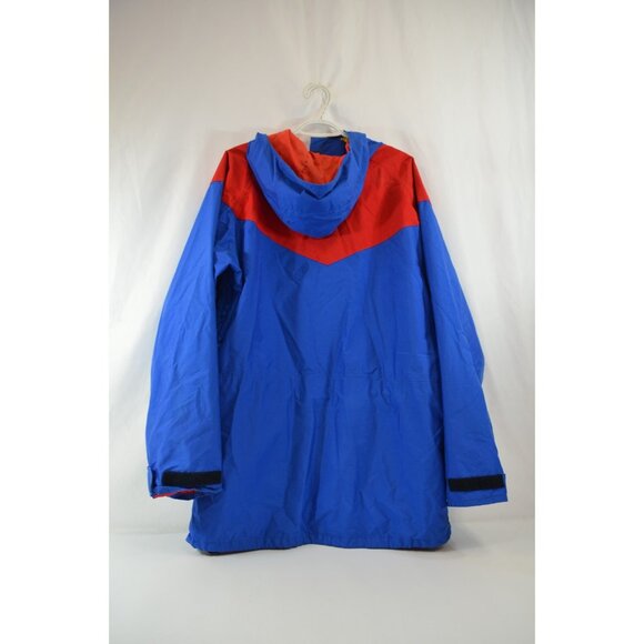 Taiga GoreTex Jacket Mens Large Blue Red Yellow Hooded Outdoor Rainwear Vtg 90s - Picture 6 of 9